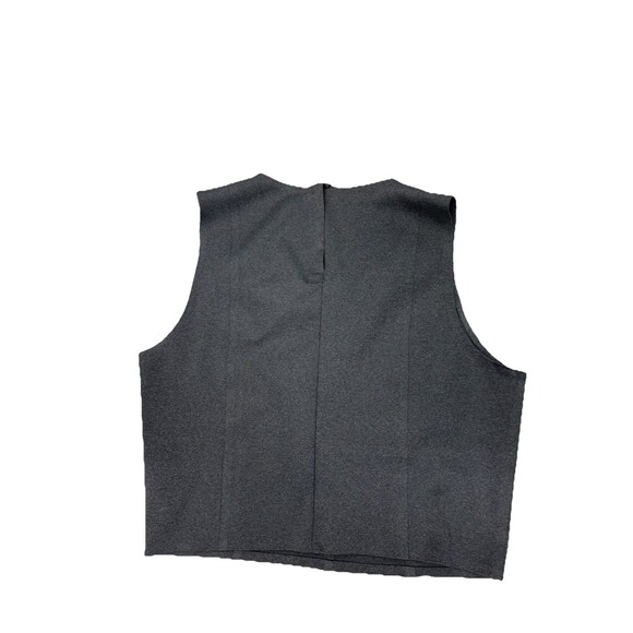 Theory + Zeen Size Small  Slim V neck Top  Heather Gray  zip back - Picture 5 of 15